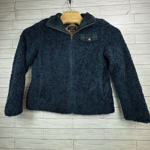 Pendleton Women's Zip Deep Pile Teal Sherpa‎ Fleece Zip Front Jacket Size Medium